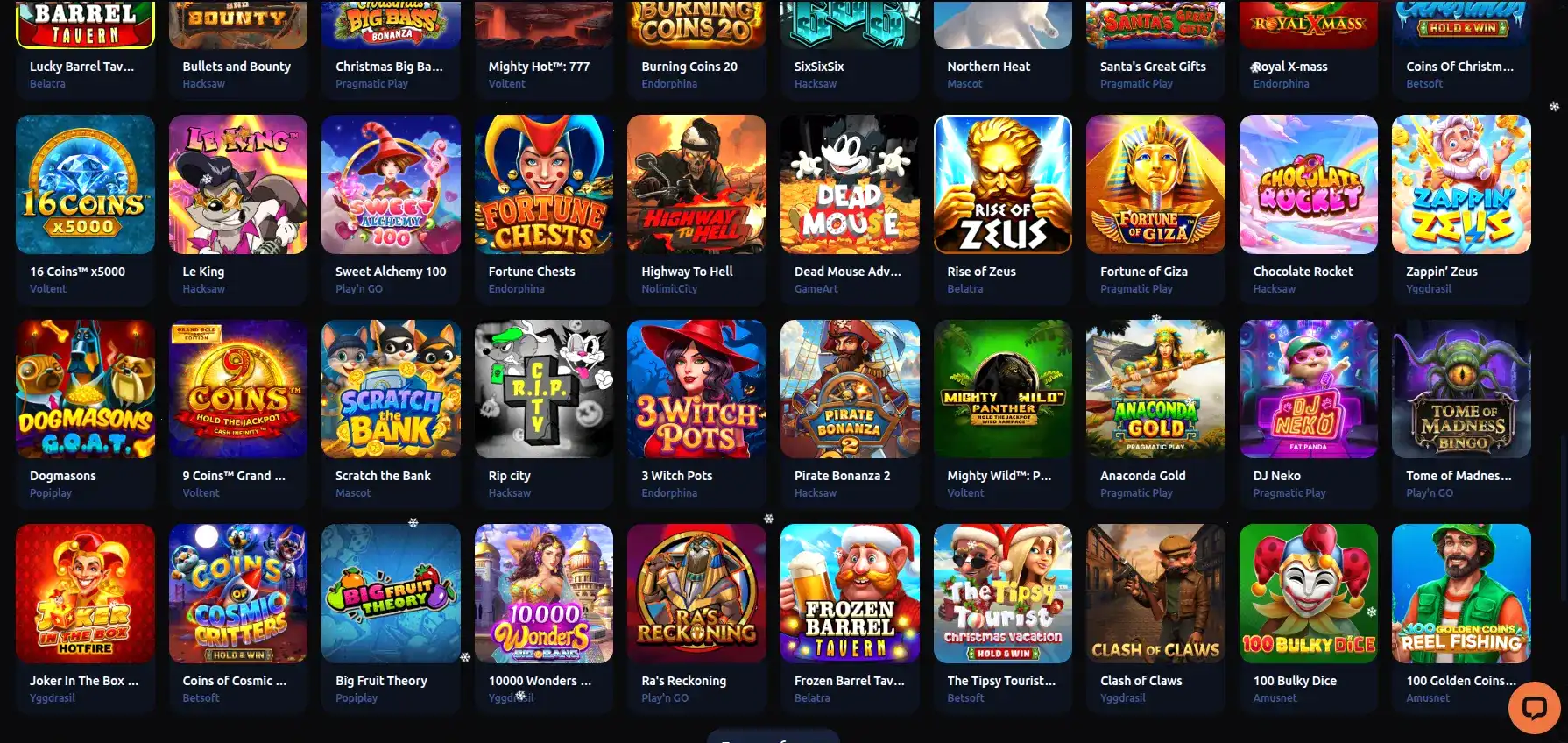 Lucky Pari casino интерфейс и слоты